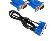 6FT SVGA 15 PIN Male To Male SUPER VGA Monitor Extension Cord Cable Blue