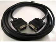10FT 15 PIN SVGA SUPER VGA Monitor M Male 2 Male Cable black CORD FOR PC