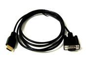 6ft HDMI GOLD MALE TO VGA HD 15 MALE Cable 1080P