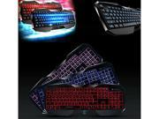 AULA 3 Color LED Illuminated Backlight USB Wired Game Gaming Keyboard for PC