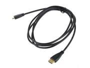 6 FT Micro HDMI to HDMI Cable for Motorola Photon 4G Xoom Droid X LG G2X