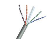 CAT6E Ethernet 550MHz Riser CMR Cable Gray 1000FT 23 AWG BARE COPPER NOT CCA