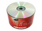 100 A GRADE Blank CD R CDR Silver Shiny Top 52X 700MB Media Disc