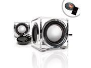 CRS USB Powered 2.0 Channel Speakers with Adjustable Volume Control