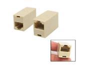 100 Pcs LOT RJ45 Network Cable Connector Adapter Extender Plug Coupler Joiner