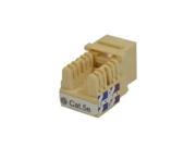 50 pack lot Keystone Jack Cat5e Ivory Network Ethernet 110 Punchdown 8P8C