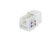 10 pack lot Keystone Jack Cat6 White Network Ethernet 110 Punchdown 8P8C