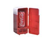 Mini USB Powered Fridge Cooler for Beverage Drink Cans in Cubicle and Home office Red mini usb refrigerator
