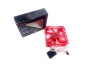 80mm 8 cm Red 4 LED LEDs Case Power Supply Fan 3 4 Pin Connectors