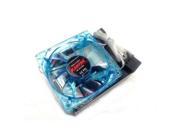 1 PC 80mm 8cm 3.15 Blue 4 LED LEDs Case Power Supply Fan 3 4 Pin DC 12V