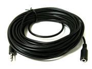 25FT 25 FT 3.5mm Audio Stereo Headphone Male to Female Extention Plastic Cable