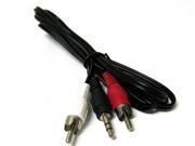 4.5FT 4.5 FT 3.5mm Male Plug Jack to 2 RCA Male Stereo Audio Cable