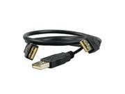 USB Cable Dual Power 2 x Type A to Type A USB 2.0 for Hard Drive Enclosure