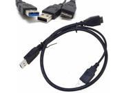 USB 3.0 A Male Micro USB 3.0 Y Cable Cord For Toshiba External Hard Drive Disk