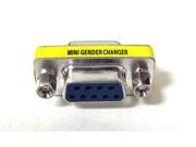 9 Pin RS 232 DB9 Female to Female F Serial Cable Gender Changer Coupler Adapter