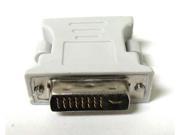 BEIGE DVI I 24 5 Pin Male To 15 Pin VGA Female Adapter Convertor