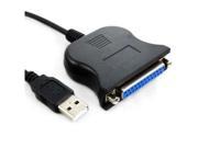 Lot 5 x New USB to IEEE 1284 DB25 25 Pin Parallel Printer Adapter 1.2M 4FT Cable