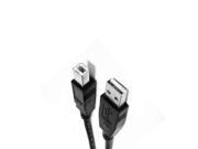 6ft 6 feet USB 2.0 A Male to B Male Printer Scanner Cable Connector Black new