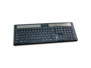Compucessory Wireless Solar Keyboard 16 1 8 x6 x7 8 Black CCS50913