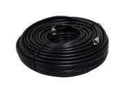 100 FT RG6 Gold Plated Coaxial Digital Cable for Satellite TV VCR Video Black