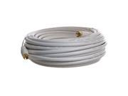 50 FT RG59 Gold Plated Coaxial Digital Cable for Satellite TV VCR Video White