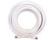 100 FT RG59 Gold Plated Coaxial Digital Cable for Satellite TV VCR Video White