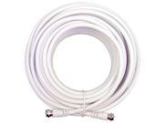 100 FT RG6 Coaxial Digital Cable for Satellite TV VCR Video White 100 Feet