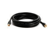 12 FT RG59 Gold Plated Coaxial Digital Cable for Satellite TV VCR Video Black