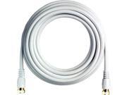 12 FT RG59 Gold Plated Coaxial Digital Cable for Satellite TV VCR Video White