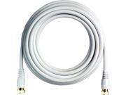18 FT RG59 Gold Plated Coaxial Digital Cable for Satellite TV VCR Video White