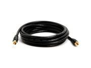 25 FT RG6 Gold Plated Coaxial Digital Cable for Satellite TV VCR Video Black