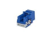 100 pack lot Keystone Jack Cat6 Blue Network Ethernet 110 Punchdown 8P8C RJ45