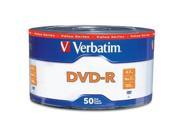 100 16X Verbatim Logo Branded DVD R DVDR Blank Disc Media 4 7GB