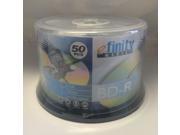 50 6x 10x Speed Logo Top Blu Ray BD R Blank Disc 25GB