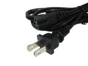 US 2 Prong 2 Pin AC Power Cord Cable Charge Adapter or PC Laptop PS2 PS3 Slim