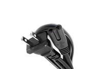 US 2 Prong Two Prongs Port AC Power Cord Cable Connector for PS2 PS3 Slim New