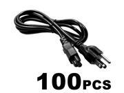 Lot of 100 PC 3 Prong Mickey Mouse AC Power Cord for Laptop PC Printers