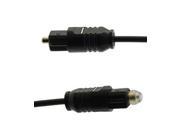 30Ft Toslink Optical Fiber Optic Male to Male M M Digital Audio Cable Black Cord