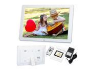 15 Inch LED Digital Photo Frame MP4 Player Support Most Video Formats White