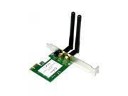Wireless Lan PCI e PCI Express Adapter Card 300Mbps Fast 2 Antenna New