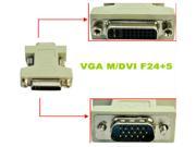 HQmade Dual Link DVI I Female 24 5 to VGA Male 15pin HD 15 Connector Adapter