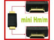 Mini HDMI Male To Male Adapter Gold Plated