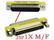 HQmade DB25 25pin Mini Gender Changer Serial Connector Male To Female M F