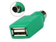 HQmade PS 2 To USB 2.0 Convertor Adapter For Mouse Keyboard Cable Connector Male to Female M F