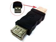 HQmade USB 2.0 Connector A Gender Changer Adapter For USB Cable Male To Female M F