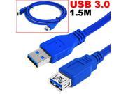 HQmade SuperSpeed USB 3.0 Extension Cable 5Gbps Male to Female Coupler Lead 5