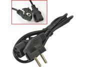 European 3 pin plug CEE7 to IEC 60320 C13 Power Cable For PC