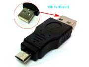 HQmade USB 2.0 to Micro B Connector Male to Male Adapter Convertor M M