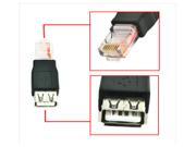 HQmade RJ45 Male to USB Female Adapter Network Ethernet Router Plug