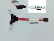 HQmade SATA to eSATA Adapter Cable with Low Profile PCI Back Plate Bracket